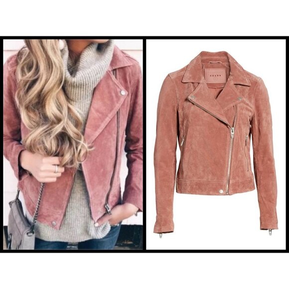 Blank NYC Jackets & Blazers - 💕BLANKNYC💕 Suede Moto Jacket ~ Coral Cedar